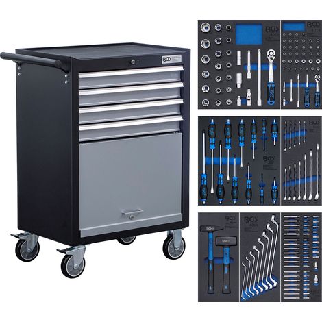 Servante d'atelier BGS "Azubi" 4 tiroirs avec 151 outils - 4086 (1/4)