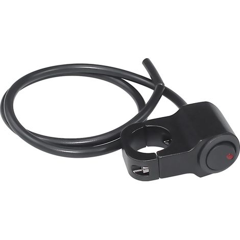 Interrupteur universel aluminium avec voyant, pour projecteur, feu antibrouillard, coupure, au guidon (1/2)