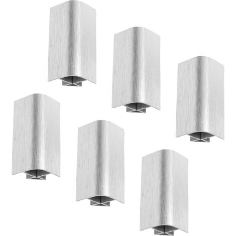 Protections d'angle de plinthe en plastique argenté lot 6, isolantes (1/5)