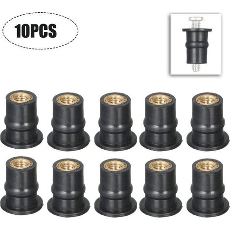 Ecrou De Fixation En Caoutchouc Et Laiton M5 - Insert Dilatable Pour Kayak Canoe Bateau - 10 Pièces (1/5)