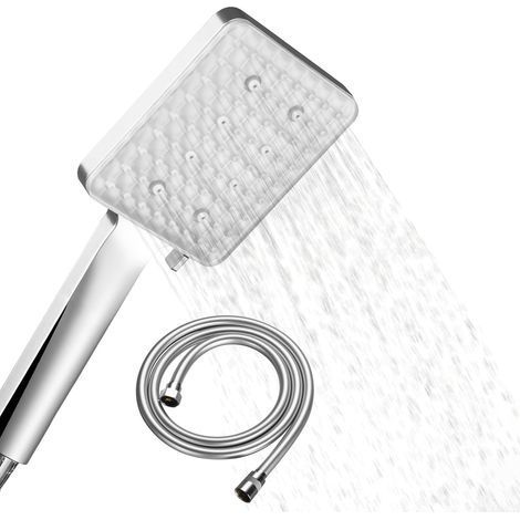 Douche de main avec flexible PVC antitorsion 1,5 m et 6 modes de jet (1/5)