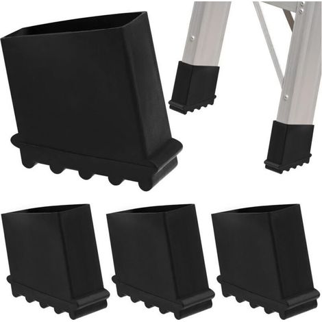 Lot de 4 pieds de rechange en caoutchouc pour échelle, pieds en caoutchouc pour échelle, pieds de rechange, pieds en caoutchouc, pièces détachées (1/4)