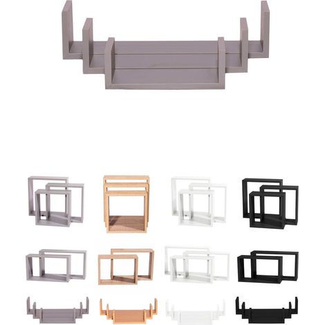 Estanterías de Pared - Baldas de Varios Niveles - Estantes Flotantes con Fijación invisible (1/5)