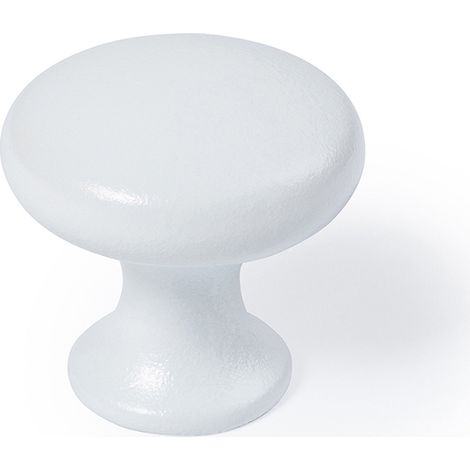Pomello per mobile modello 760 zamak bianco opaco ø20 mm