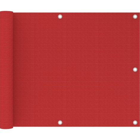 FIMEI Écran de balcon Rouge 75x600 cm PEHD (1/5)