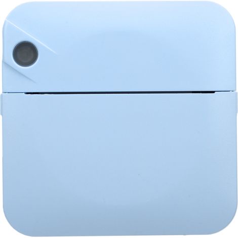 Mini imprimante thermique Bluetooth sans encre, portable et étiqueteuse de poche avec application pour photos et notes (bleue). (1/5)
