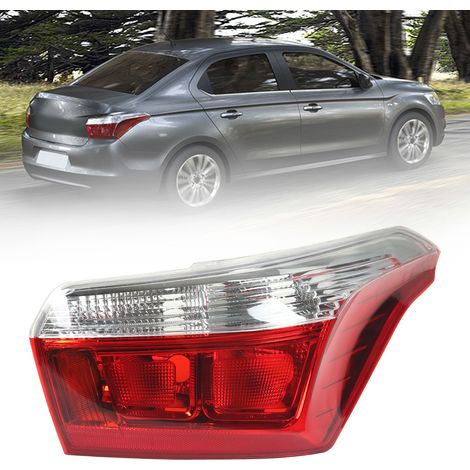 Halbbaugruppe Rücklicht für Kraftfahrzeuge ohne Leiterplatte, Bremslicht, passend für Citroën C-Élysée M43 2013+9801848380 (rechts). (1/5)