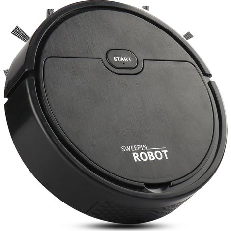 Aspirateur Robot Balayeur 3 En 1 Pour Sols Durs - Puissant Nettoyeur Silencieux Pour Animaux Petits Espaces (1/5)