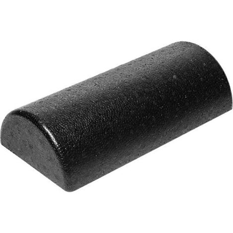 Cylindre de yoga semi-circulaire, équipement de fitness, rouleau de massage en mousse pour le yoga, brique de yoga noire (1/5)