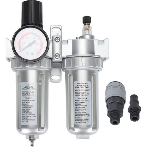 1/4-Zoll-Luftfilter-Druckregler aus PC-Aluminiumlegierung und komprimiertem Kunststoff (1/5)