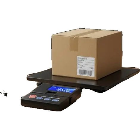 Balanza de plataforma, capacidad de 50 kg, medición de alta precisión, roja. (1/2)