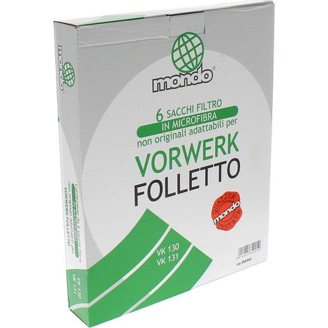 Sacs aspirateur microfibres par 6 - aspirateur vorwerk (1/2)