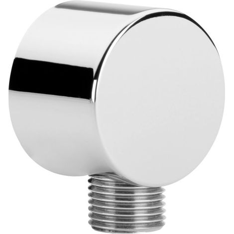 Coude de raccordement mural AquaCraft 100 2000 1/2 pouce  Coude à 90° en laiton chromé  Pommeau de douche à raccordement mural  Raccord mural de raccordement de douche  Accessoires de douche de haute 