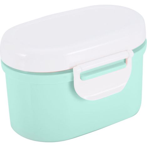 Boîte de rangement étanche pour lait en poudre, micro-ondable et congélateur, modèle portable vert S (1/5)