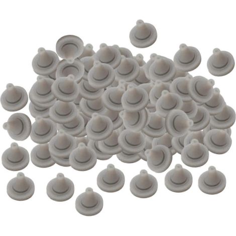 100er-Packung Silikon-Duschdüsen, Ersatzdüsen, Universalausführung, geeignet für die meisten Duschköpfe, erhältlich in den Größen 4 mm/5 mm.