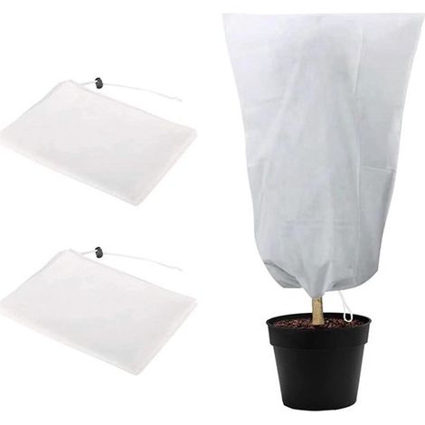 Housse de protection contre le gel pour plantes - Housse d'hiver réutilisable avec fermeture éclair à cordon - 120 x 180 cm (1/5)