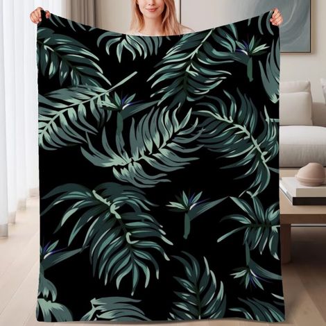 Couverture de lit en polaire, jeté doux et chaud idéal pour le printemps, légère et luxueuse en microfibre de polyester, décoration pour chambre et salon, cadeau adapté pour lui et elle,6080 pouces (1/4)