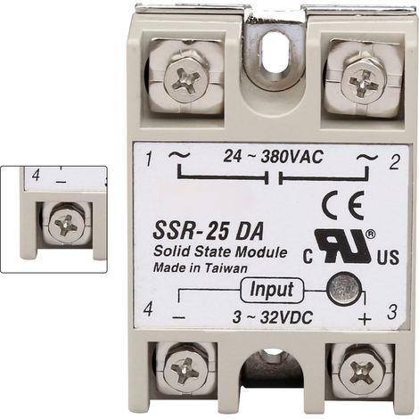 Einphasen-Halbleiterrelais, rauscharm und funkenfrei, Relaismodul für Leistungssteuerungsanwendungen, SSR 25DA (1/5)