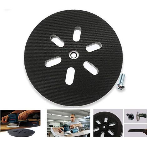 Piano di levigatura da 150 mm - Per levigatrice rotoorbitale Bosch GEX 150 AC, PEX 15 AE, GEX 150 Turbo - 150 mm con vite a W