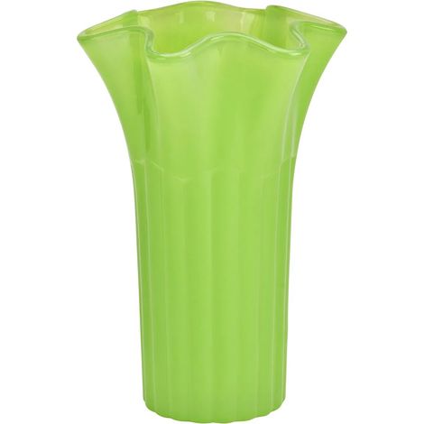 Vase en verre vert 16 x 25 x 16 cm