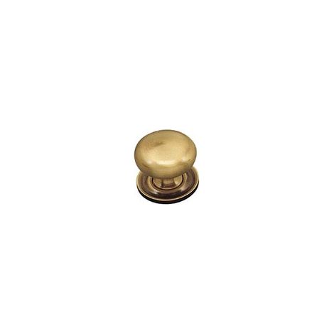 Bouton anglais 2003 Ø 30 mm avec rosace laiton patine