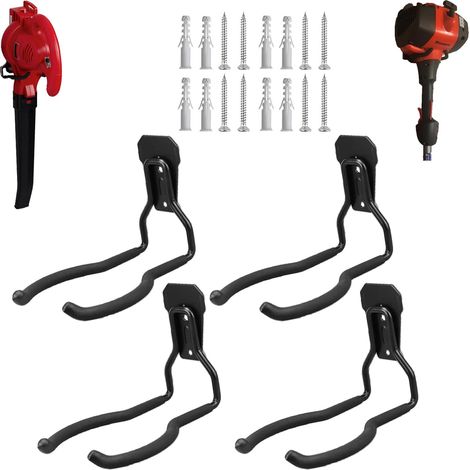 crochets muraux pour désherbeur porte-outils électriques pour mur de garage crochets utilitaires pour outils de garage et rangement (1/5)