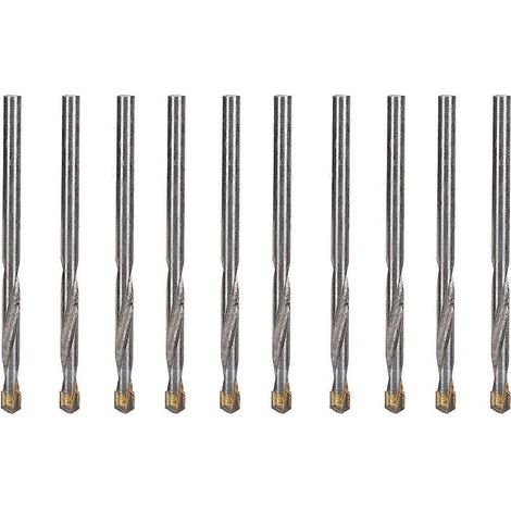 10 Stück Spiralbohrer mit geradem Schaft aus Wolframstahl für Holz- und Metallwerkzeuge, 4,2 mm