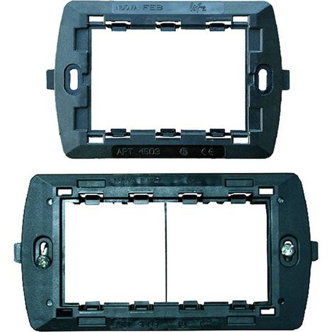 SUPPORTO PER SERIE FLEXI' 2 moduli 14601 - per scatola tonda Ø 60