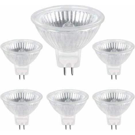Halogenlampen, 6 Stück, GU5,3, 35 W, 12 V, 400 lm, warmweiß, 2700 K, dimmbar, MR16-Halogen-Spot-Glühbirne (1/5)
