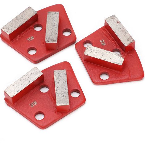 3 Pièces Disques Diamantés Trapézoïdaux pour Béton - Dents Longues Rouges 30 - Coupe Rapide et Précise (1/5)