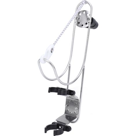 Support de Bouées de Sauvetage en Acier Inoxydable, Support de Bouée de Sauvetage Marin Polyvalent, Support D'anneau de sécurité Pratique pour Bateau et Yacht pour Rail de 22 à. (1/5)