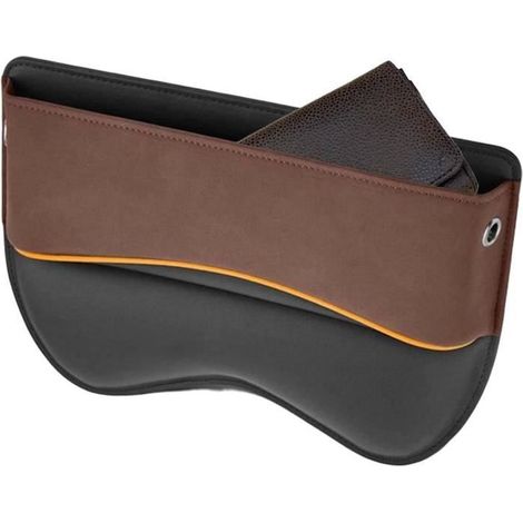 Organisateur D'écart De Siège De Voiture,2 en 1 Car Seat Gap Storage Organizer,Organisateur De Remplissage De Siège De Voiture (1/4)