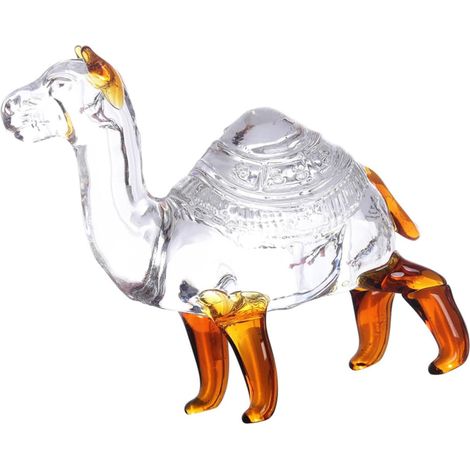 de chameau en cristal idéale pour la décoration de jardin ou
