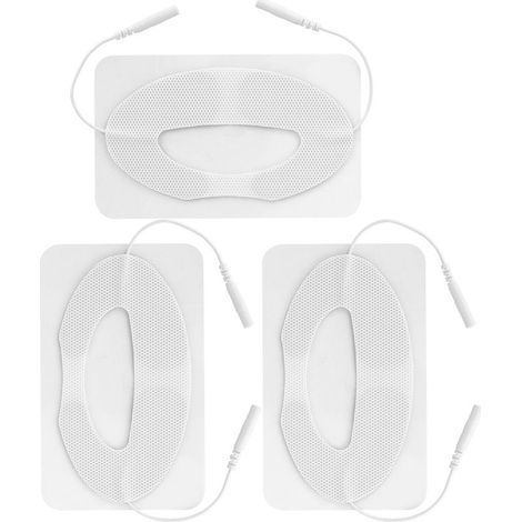 3 pièces Patchs Électrodes Lèvres Tissu Non Tissé Accessoire Remplacement pour Massage Pulsé