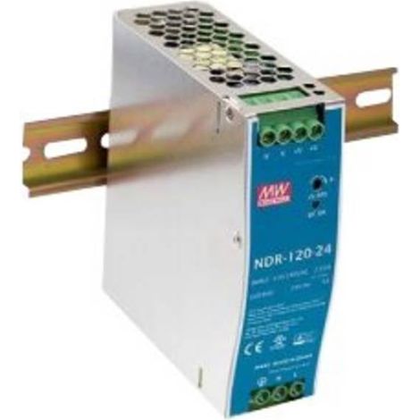Mean Well NDR-120-48 Alimentatore per guida DIN 48 V/DC 2.5 A 120 W Num. uscite:1 x Contenuto 1 pz. (1/5)