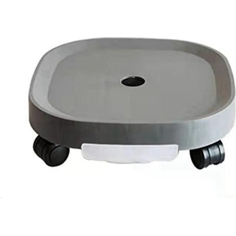 Caddy for plant pallets, wheeled stand with water tank, flower pot cart, round pot.