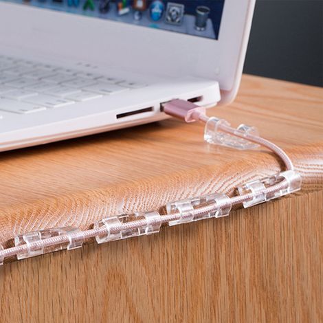 Kabelorganisator, Kabelclips, nagelfreie Datenkabelclips, selbstklebende Clips, Netzwerkkabel-Routing-Werkzeug (mittlere Größe) (1/5)