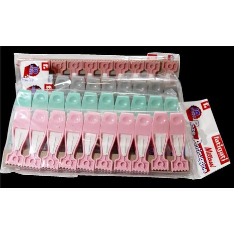 MAURY'S PINZE ANTIRUGGINE 10PZ MILLEUSI IN COLORAZIONE ASSORTITA (1/2)