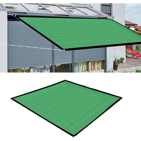 Quadratisches Sonnensegel, Markise, dicht gespannt, dick und atmungsaktiv für den Garten, 2 x 2 m, 14 Verankerungspunkte (1/5)