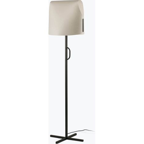 Faro Luang Lámpara de pie negra y beige (1/2)