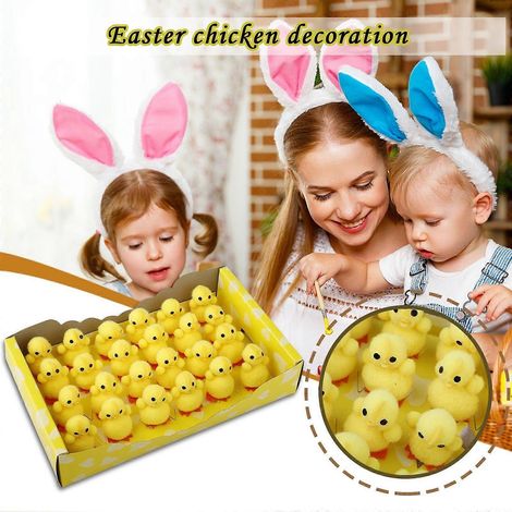 Deko-Box mit Küken für Zuhause, Osterdekoration, Mini-Küken für Hauspartys und andere Veranstaltungen (1/4)