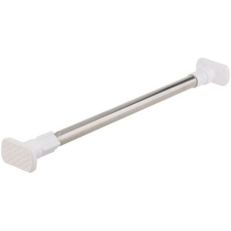 Barre de douche télescopique, tringle de longueur moyenne en acier inoxydable, sans trous, tringles à rideaux, rails de placard, tringles à rideaux de douche modernes (50-80 cm) (1/4)