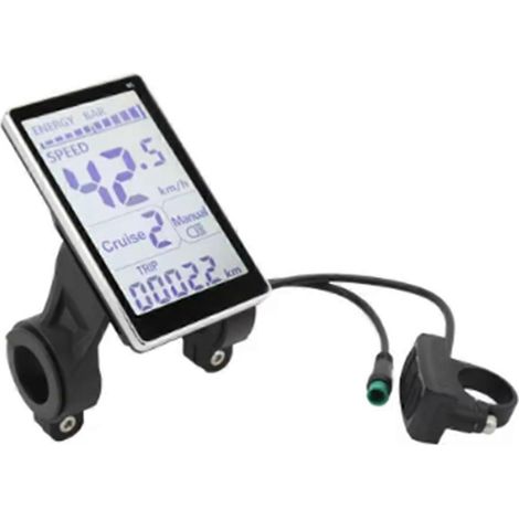 Universeller LCD-Computer für Elektrofahrräder, 5-polig, 24 V, 36 V, 48 V, 60 V, kompatibel mit Elektrorollern (M5), 31,8 x 22,2 mm LCD-Bildschirm.