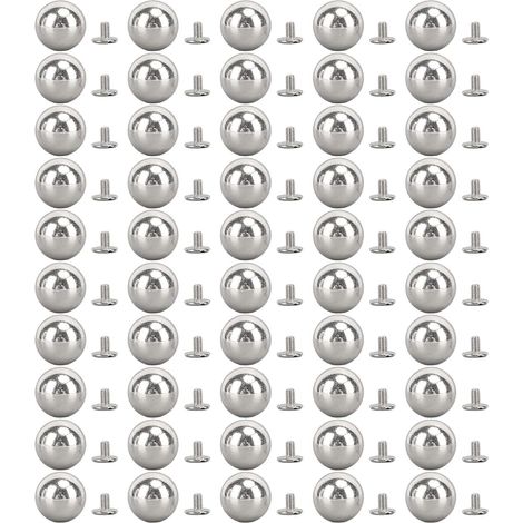 de 50 rivets sphériques en fer massif avec vis pour la