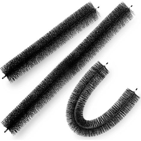 Brosse de Protection de Gouttière 11x96 cm Protège-gouttière Anti-feuilles 40PCS en Fil Acier Galvanisé Robuste Protection de Feuilles de Gouttières de 12,7 cm pour Empêcher les Débris d'Entrer (1/5)