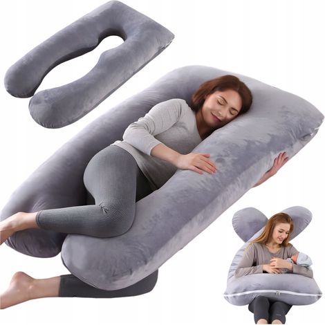 Oreiller multifonctionnel pour femmes enceintes, idéal pour la grossesse, le sommeil et l'allaitement. (1/5)