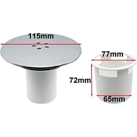 Bonde Douche, Bonde de Douche 90 mm/115mm, Remplacement de Couvercle de Siphon Douche (1/3)