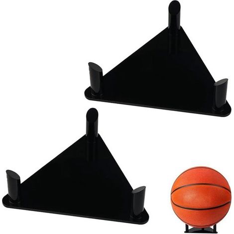 Soporte acrílico para balones，2 piezas，13133,7 cm，Soporte para balones de fútbol y voleibol，Base para balón de rugby，Adecuado para baloncesto (1/5)