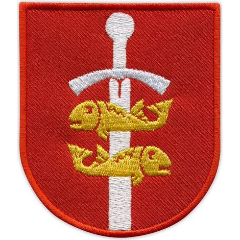 Parche con el escudo de armas de la ciudad de Gdynia - Reverso magnético - Parche/Insignia/Emblema bordado
