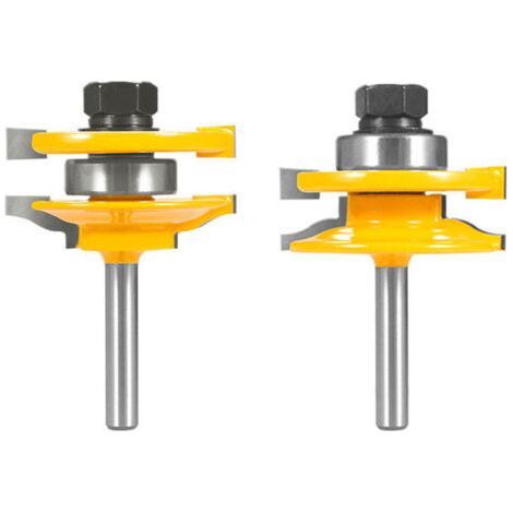 2pcs couteaux à bois en forme de T pour outils à bois 1/2 '' et 1/4 '' manche en option. modèle: multicolore 2 (1/5)